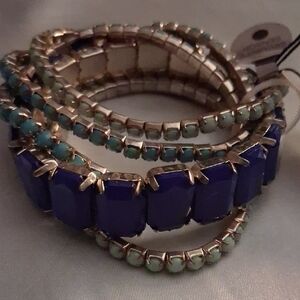 DSW Green and Blue Bracelet Trio